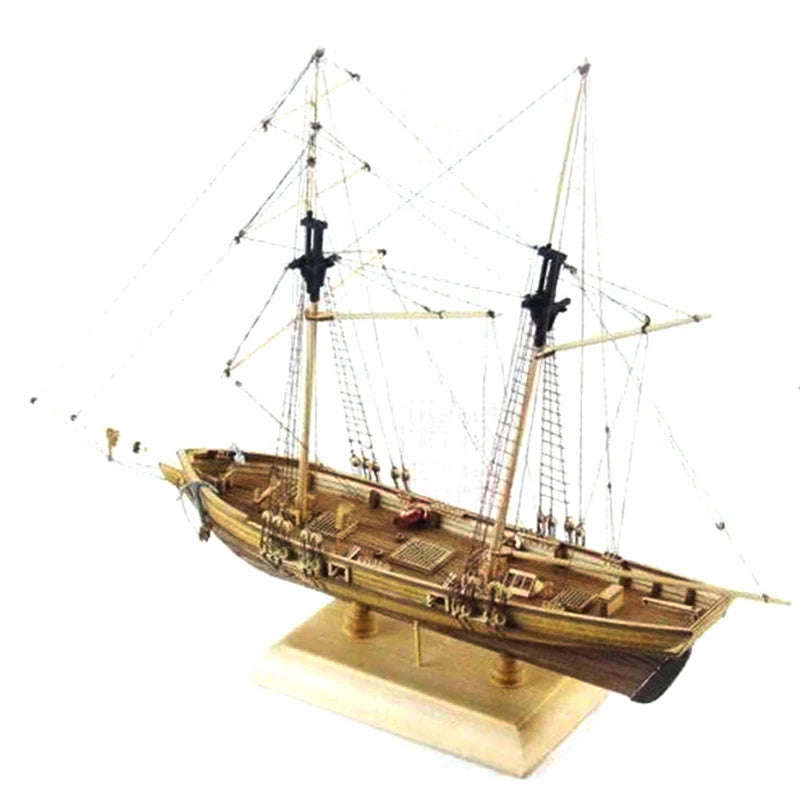 Handmade Wooden Sailboat Ship Kits 1:100 Scale