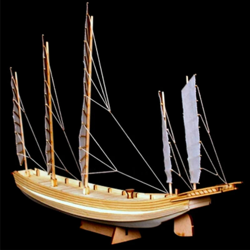 Handmade Wooden Sailboat Ship Kits 1:100 Scale