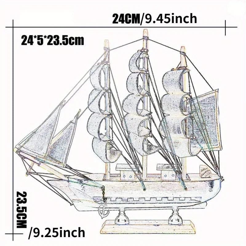 Collectible Wooden Sailing Ship Cutty Sark Detailed Handmade