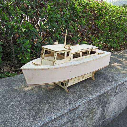DIY Wooden Boat Model Kit Hand Assembled Electric Remote Control