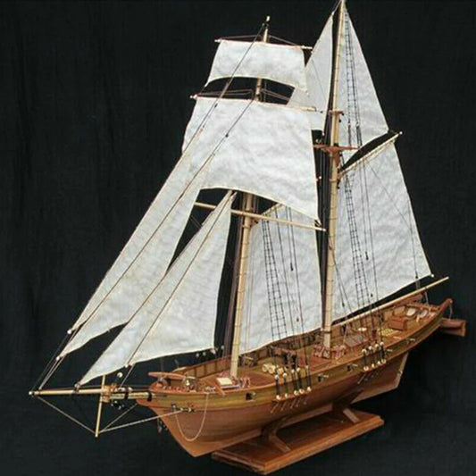 Handmade Wooden Sailboat Ship Kits 1:100 Scale