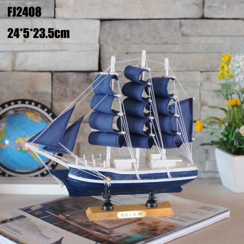 Collectible Wooden Sailing Ship Cutty Sark Detailed Handmade