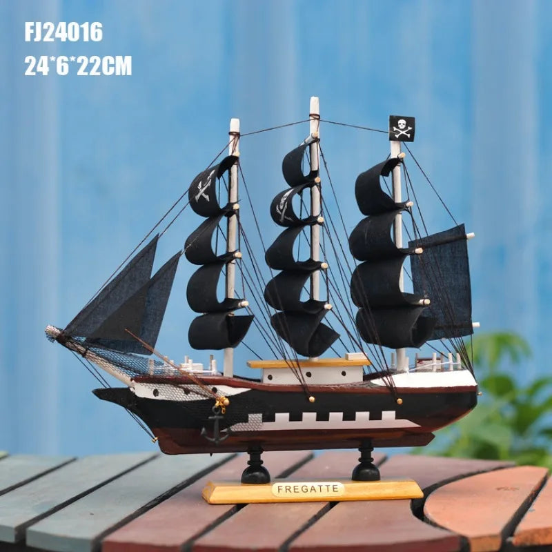 Collectible Wooden Sailing Ship Cutty Sark Detailed Handmade