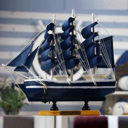 Collectible Wooden Sailing Ship Cutty Sark Detailed Handmade